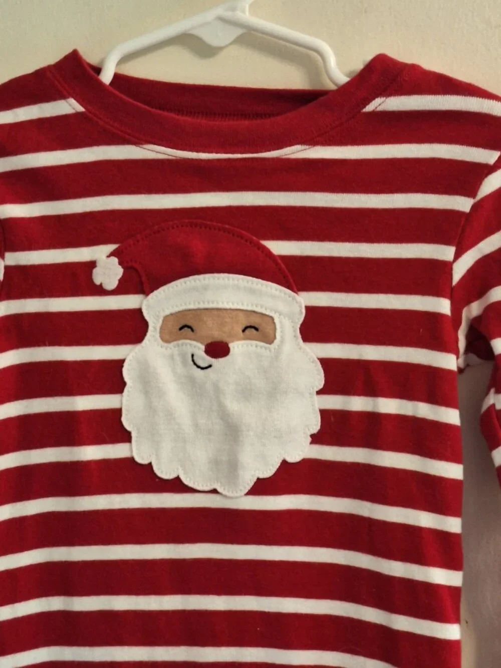 Santa red and white top 4T carter's